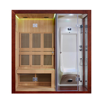Инфракрасная сауна Mexda WS-1600SR красный кедр 2000*1000*2100